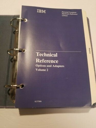 VINTAGE IBM TECHNICAL REFERENCE OPTIONS AND ADAPTERS 2 BOOK SET