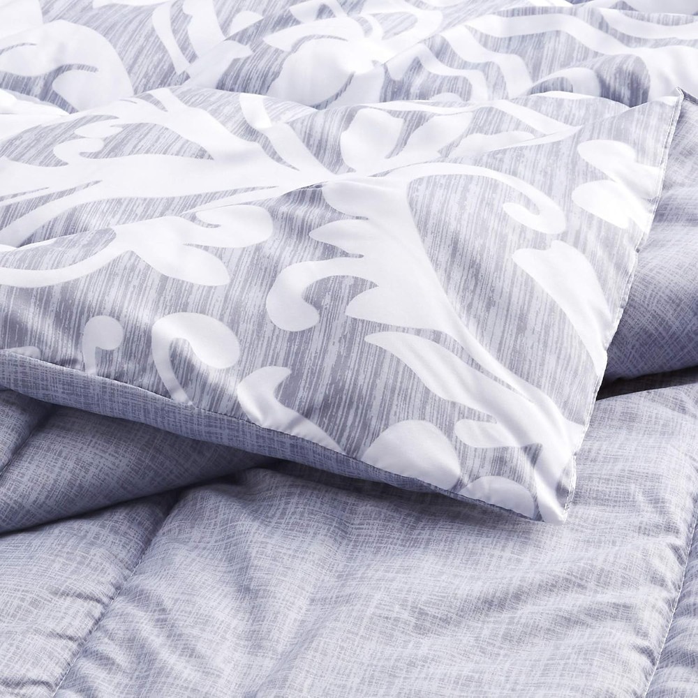 King Size Comforter Sets Ultra-Soft Lightweight Microfiber Reversible 3-Piece