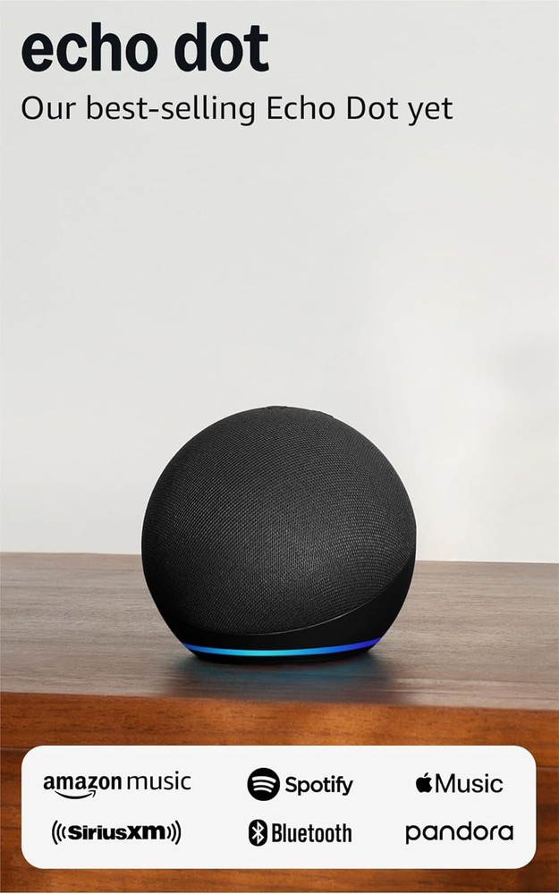 Echo Dot (Newest Model) - Vibrant Sounding Speaker with Alexa+ Early Access, Gre