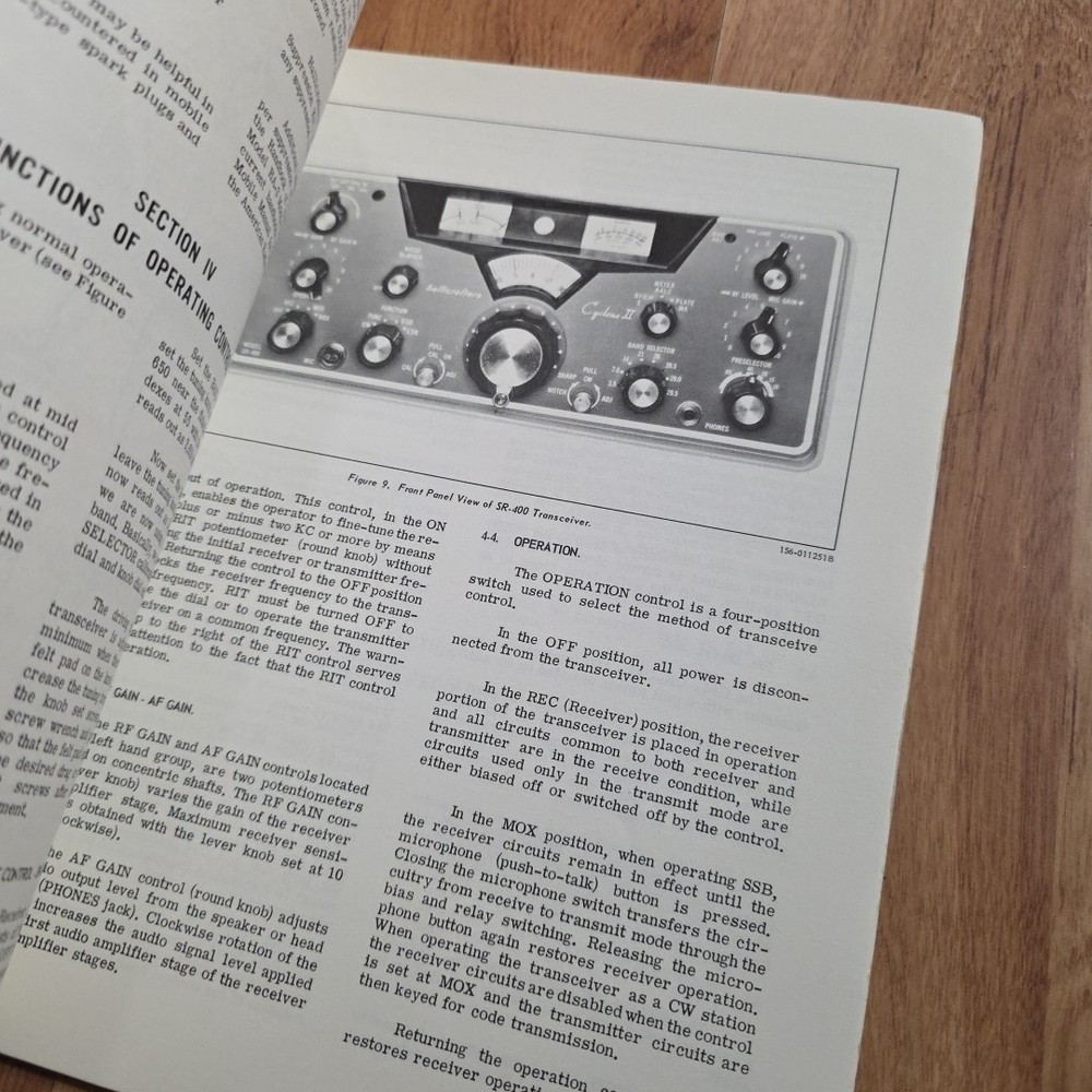 Hallicrafters Transceiver SR-400 Operating and Service Manual