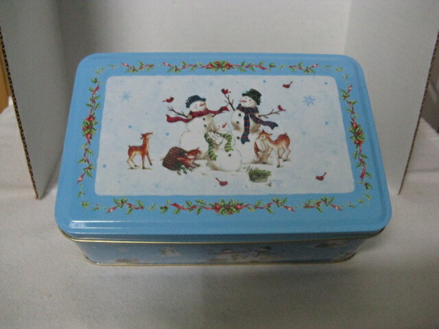 Snowmen Christmas Rectangle Tin ~ **Gift Idea