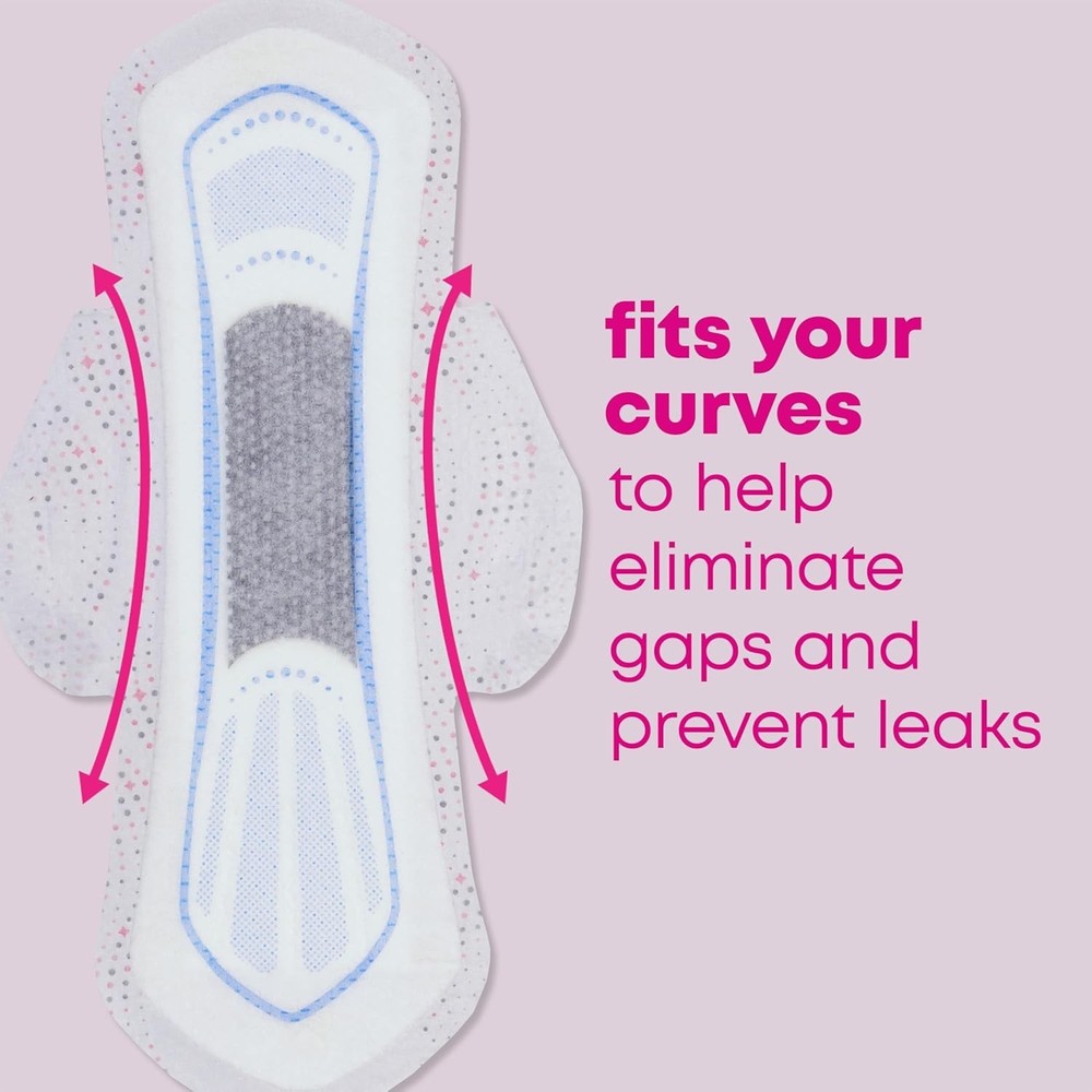 Balance Ultra Thin Pads with Wings, Heavy Absorbency, 46 Count Packaging May ...