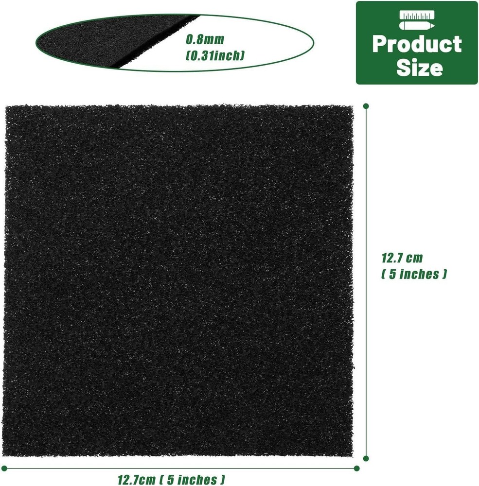 10 Pack Square Compost Bin Filters Spare Activated Carbon