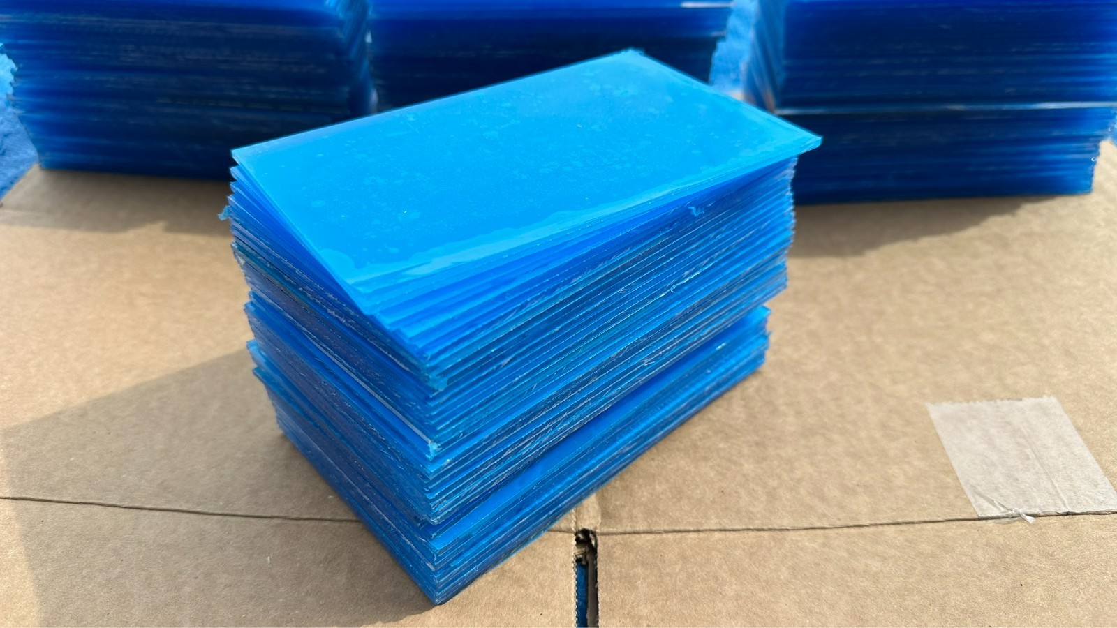 Lot 177 New Sheets of 6-5/16" x 3-7/8" Acrylic Clear Plexiglass Plexi Small