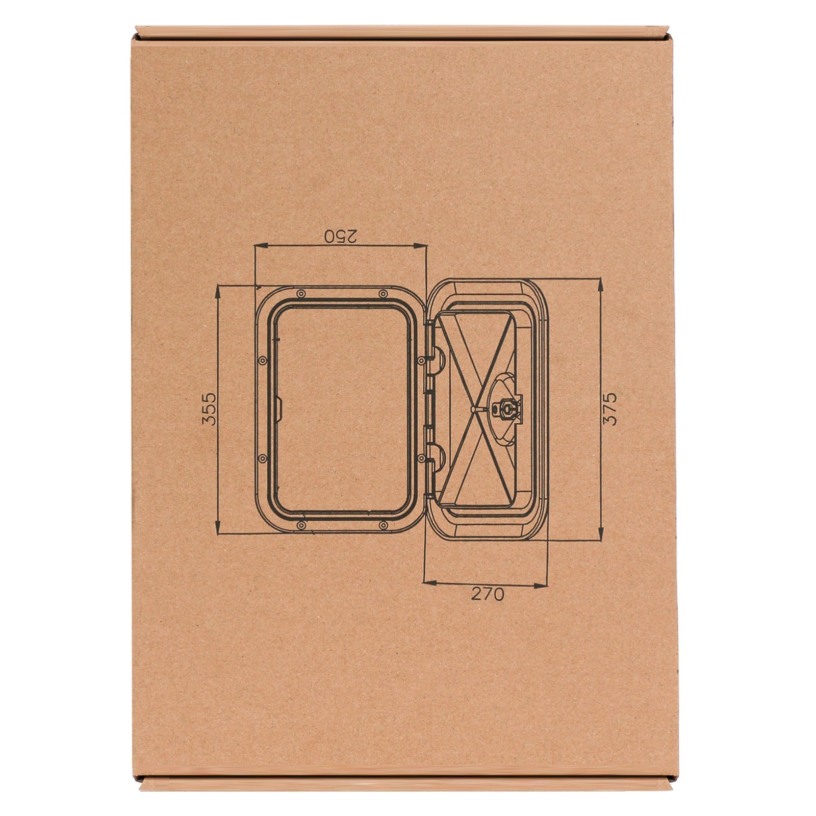 2X Marine Deck Hatch 15" White Rectangle Boat Hatch Lid &Cover 180 Degree Open