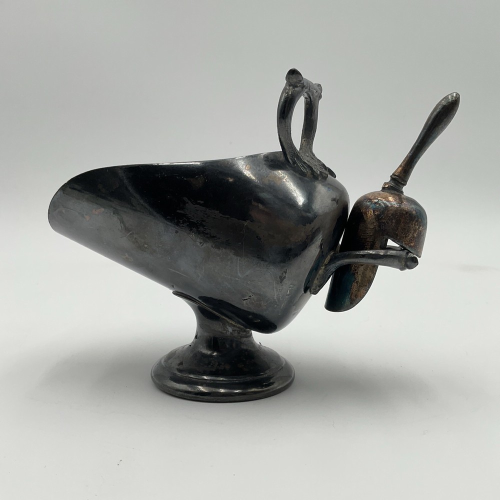 Vintage Silverplated Sugar Scuttle Scoop