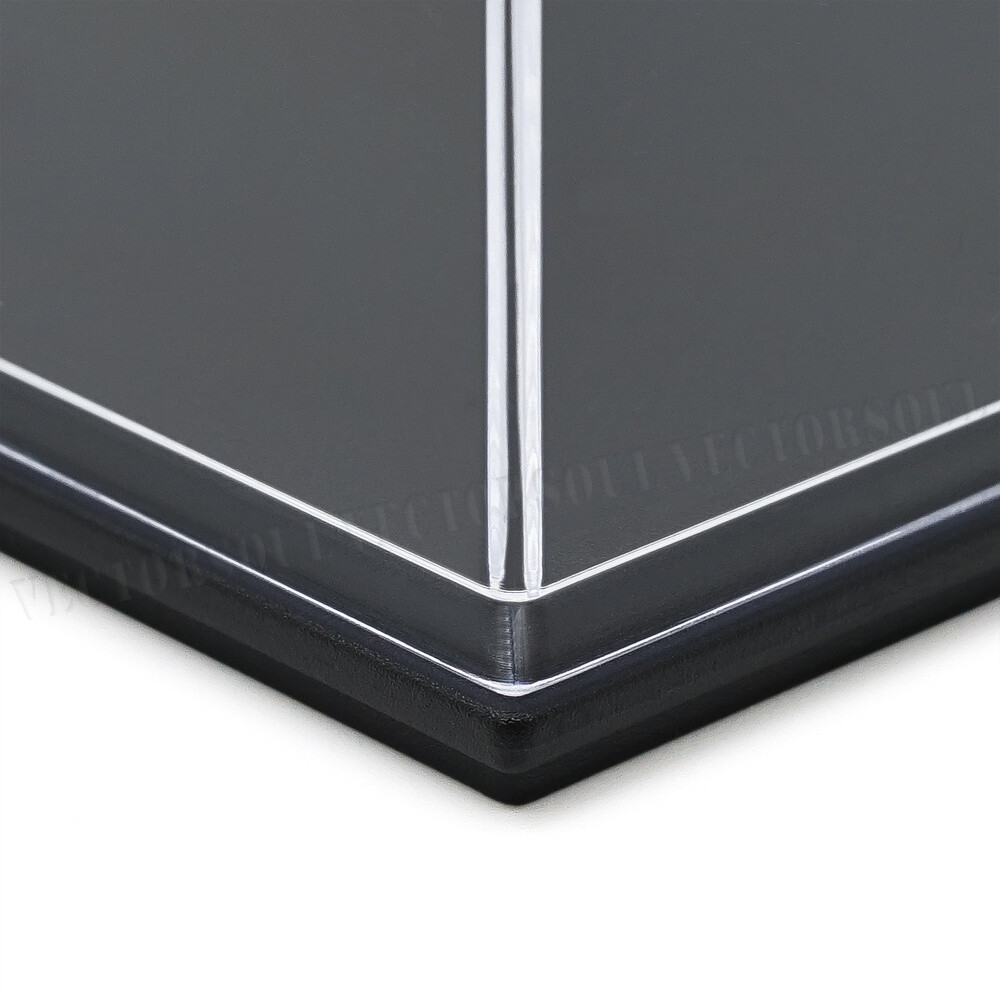 Clear Acrylic Display Box Case Perspex Dustproof Plastic Base Protection 2.75"H