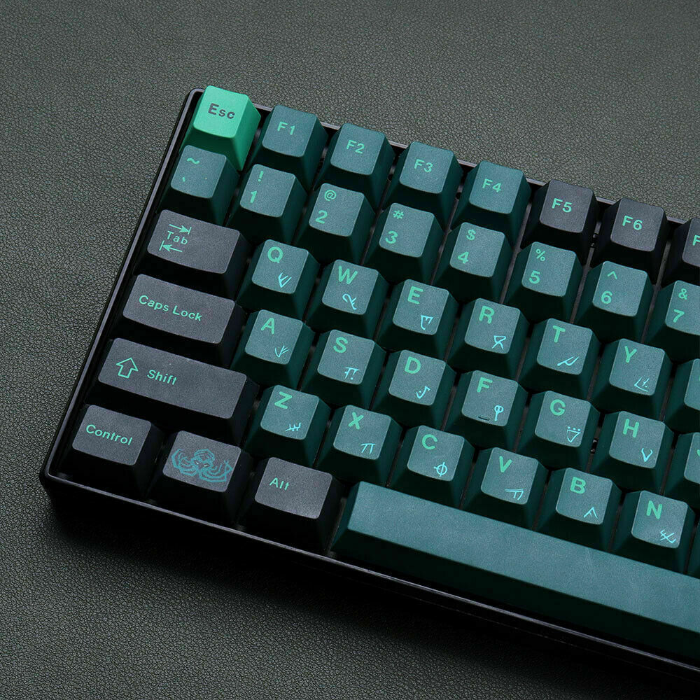 DIY Evil Cthulhu Theme Keycap Terror Below PBT Cherry Profile 129 Key For MX