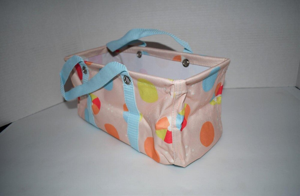 Thirty One TINY Utility Tote in Beach Ball Bliss NWT