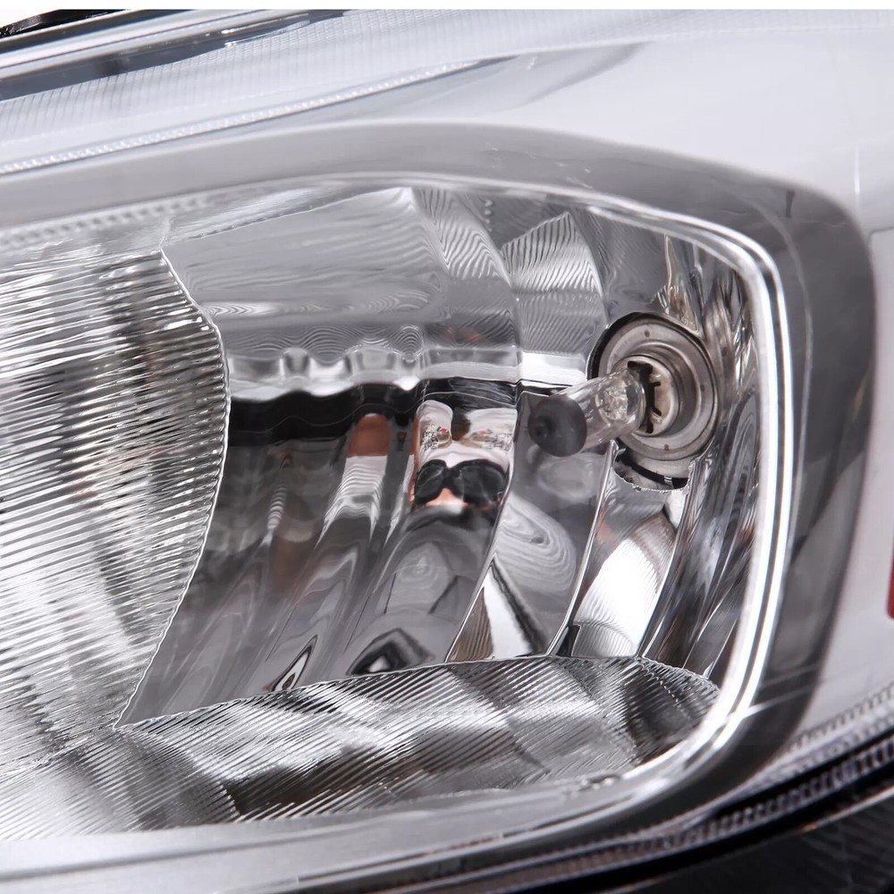 Halogen Headlight For 2015-2018 Ford Focus Chrome with LED DRL Left Driver Side