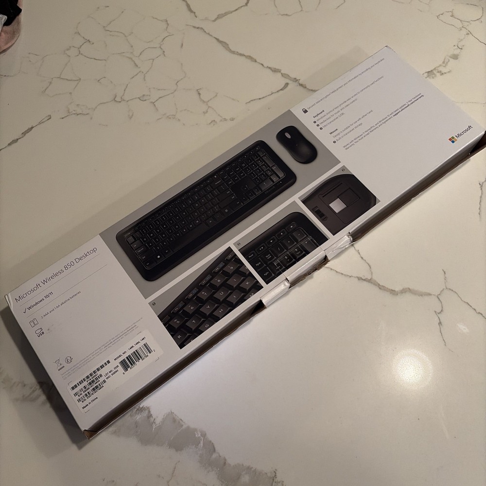 Microsoft Wireless Desktop 850 Wireless Keyboard w/ Mouse + USB Receiver Dongle