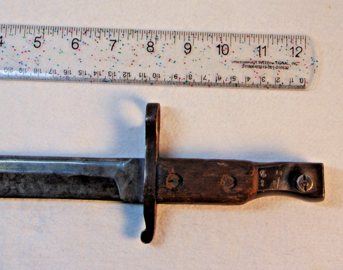 Antique Canadian Army Bayonet/Fighting Knife; WWI; Ross Rifle Co, Quebec; 1916