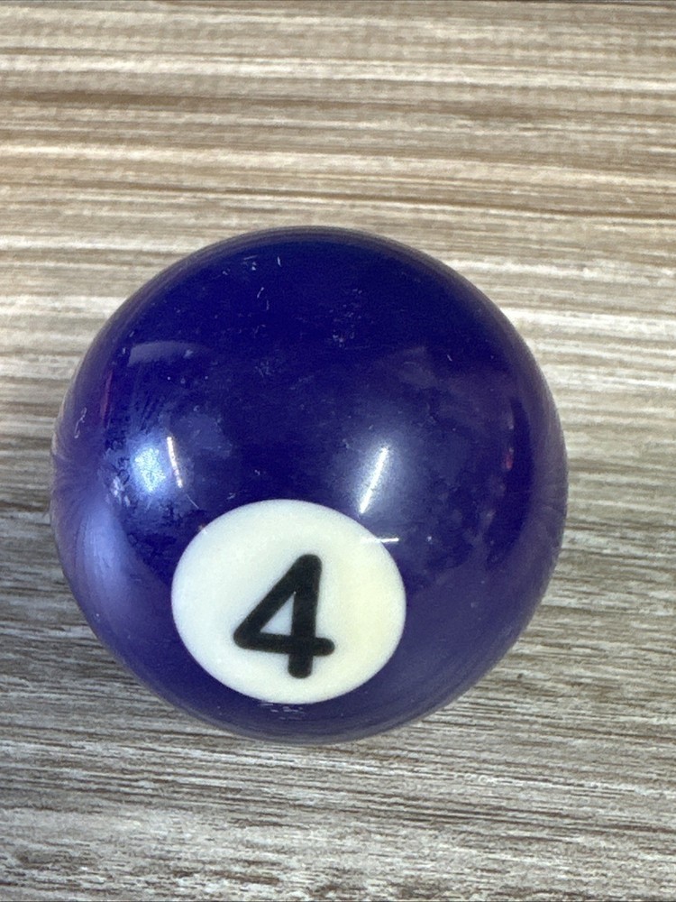 Mini Billiards Pool Ball - 1.5" Diameter - Solid Purple #4 Ball Vtg