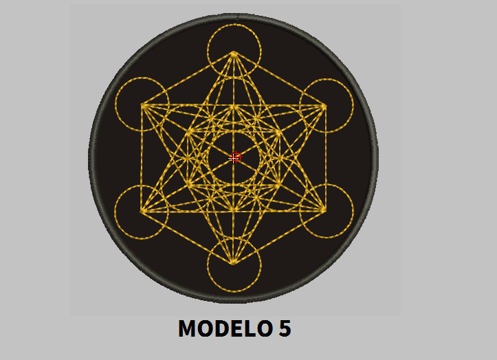 Metatron 4" Round Patch Embroidered customized color