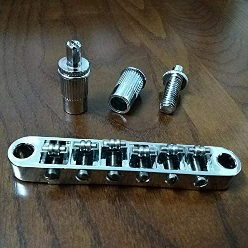 2Sets Chrome Roller Bridge Tune-o-Matic for Epiphone guitars w/m8 threaded posts