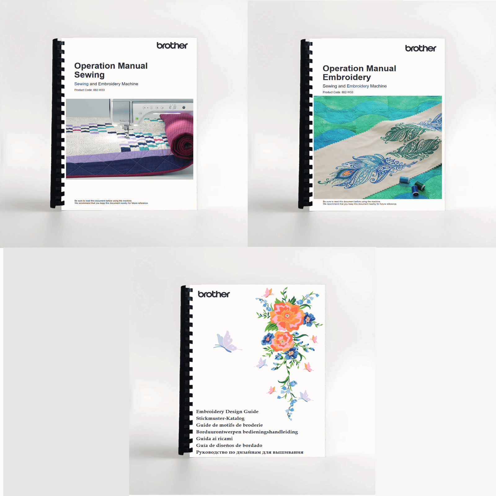 Brother Luminaire Innov-is XP3 Sewing /Embroidery /Embroidery Design/ Manual Set