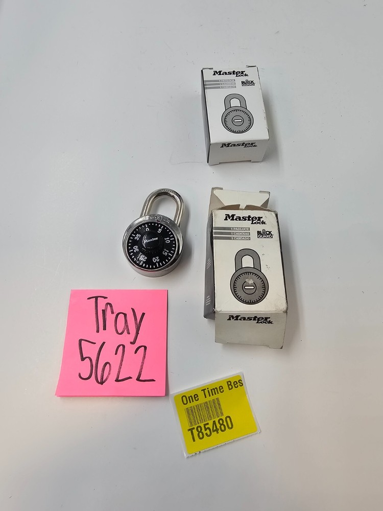 (QTY 2) Master Lock Block Guard Padlock Black