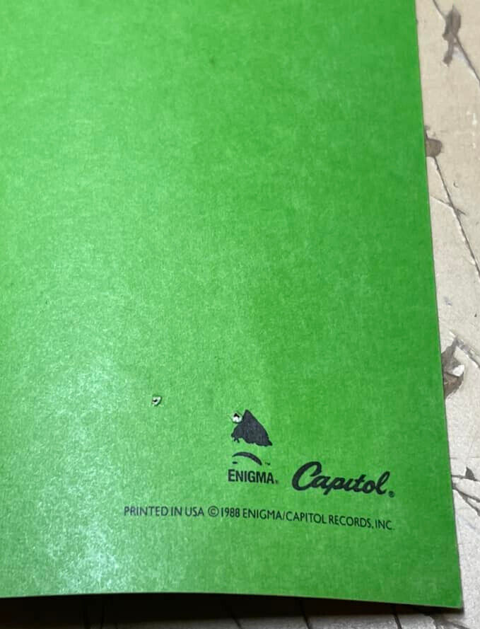 Vintage 1988 Poison Promo Poster 12" x 12" Open Up and Say Ahh! Uncensored