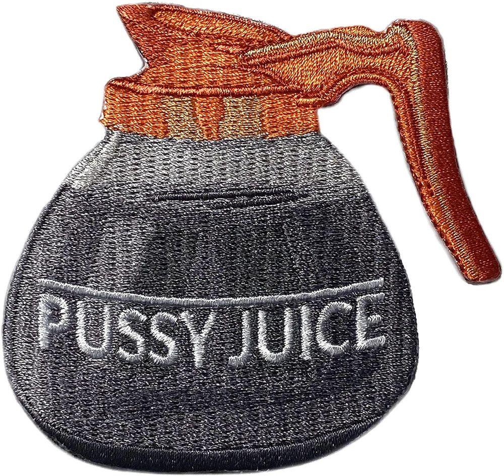 P#ssy Juice - Decaf Coffee - Embroidered Morale Patch with hook backing