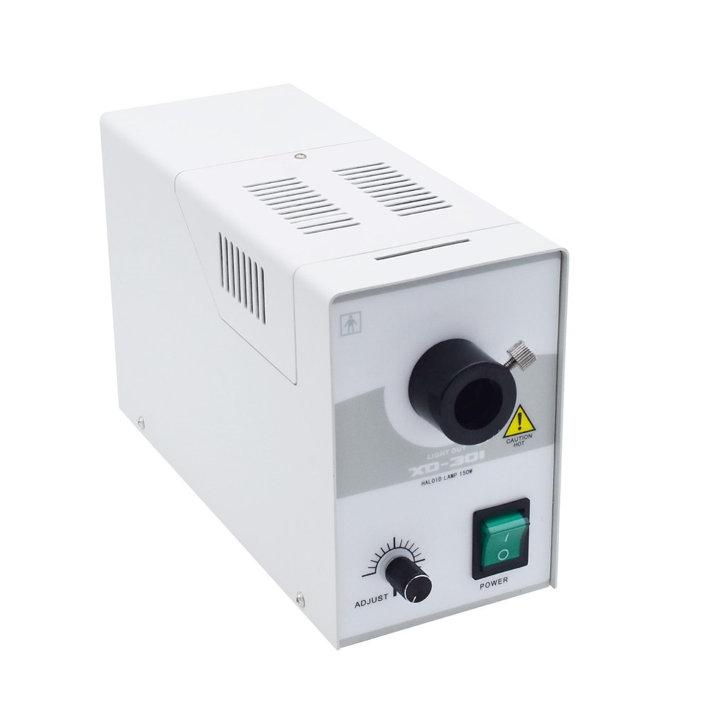 150W Single Hole Portable Halogen Cold Light Source for Microscope Endoscope