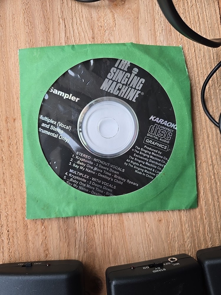 Singing Machine Accessory Bundle Including Five Microphones Two Headsets CD