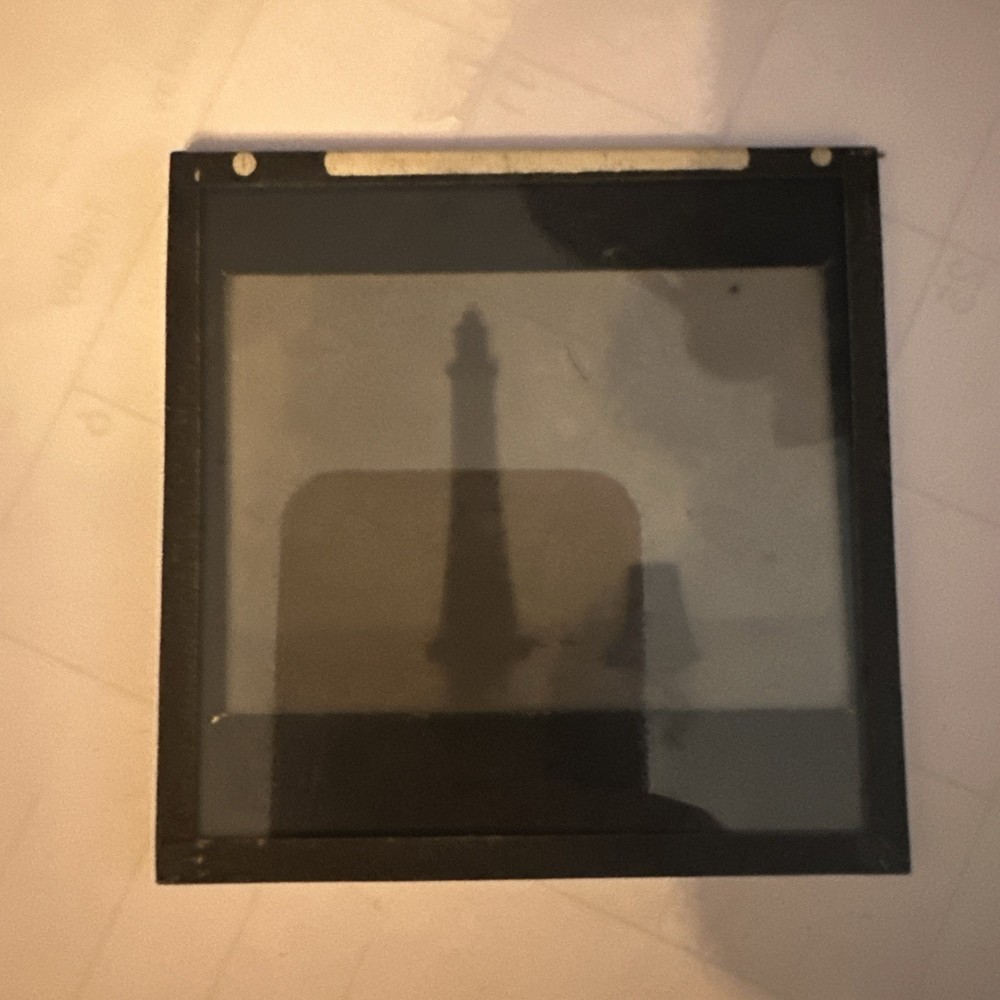 Antique Magic Lantern Slide unknown lighthouse