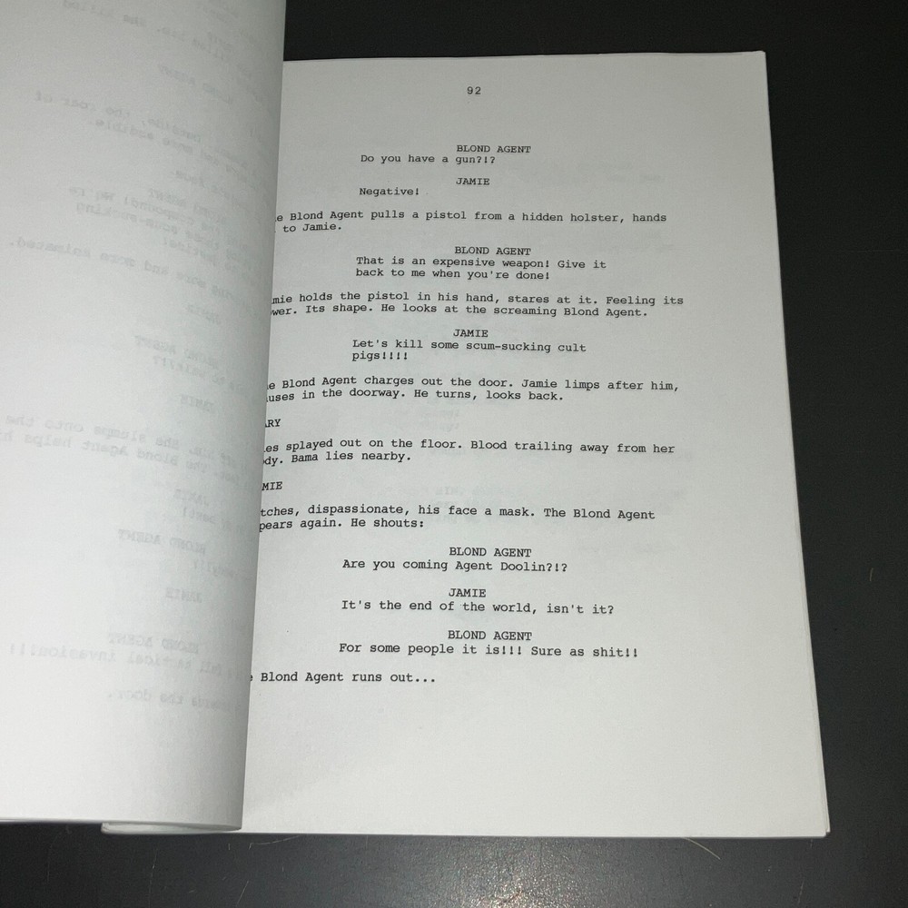 Standoff 1996 Movie Script Andrew Chapman Revised Draft Casting Notes COA