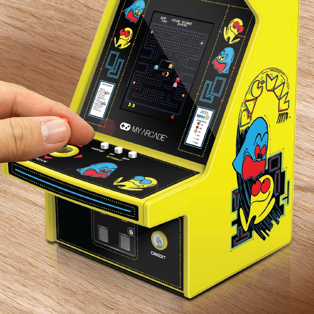 My Arcade Pac-Man Micro Player Pro: 6.75" Handheld Retro Mini Arcade, Arcade ...