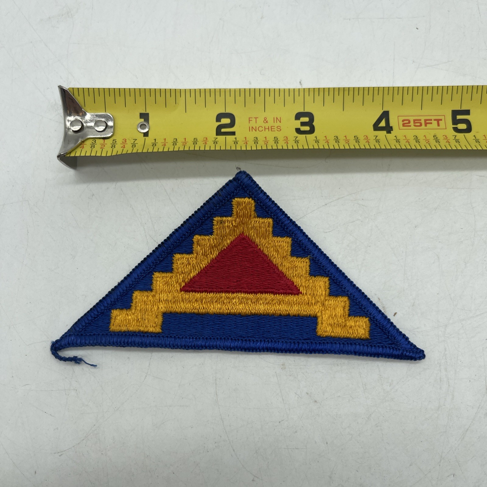 U.S. Military 7th Army Insignia Patch 7 Steps Pyramid Full Color Merrowed Sew On