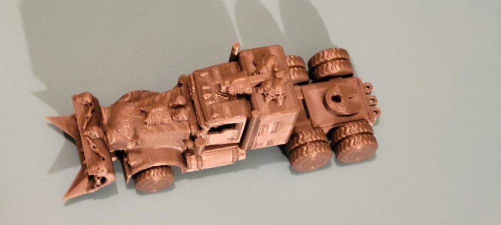 New!! Dead Mans War Rig 3d printed. 1/64 scale Wheels do roll.