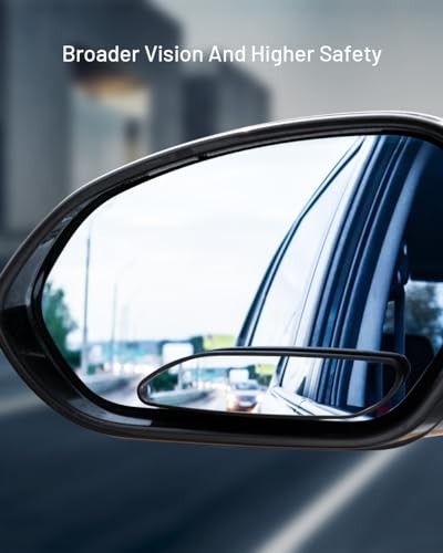 Blind Spot Mirror, 5" Wide Horizontal Viewing Angle, Side Longer Rectangle