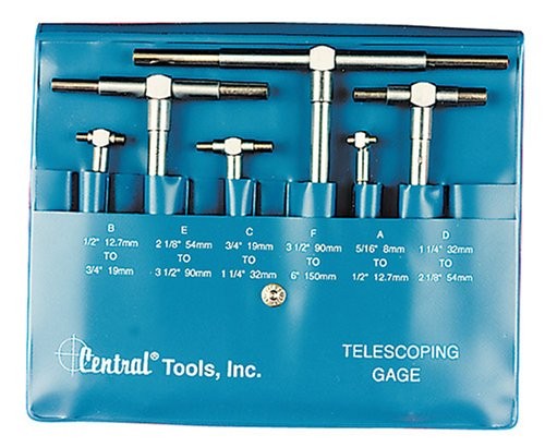 Central Tools 6554 6 Piece Telescoping Gauge Set