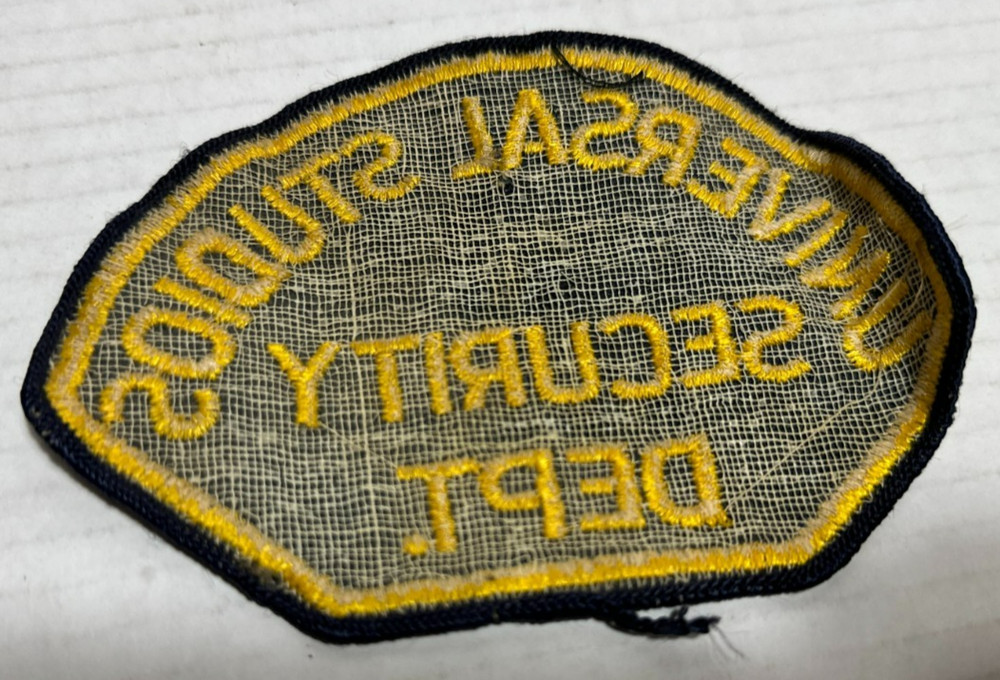Vintage Universal Studios Security Department Patch