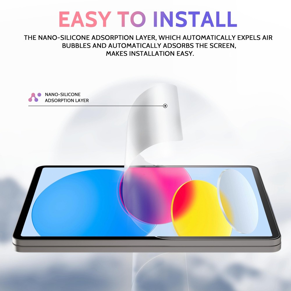 Peslv 2 Pack Like Paper Screen Protector for iPad 10th/11th, transparent