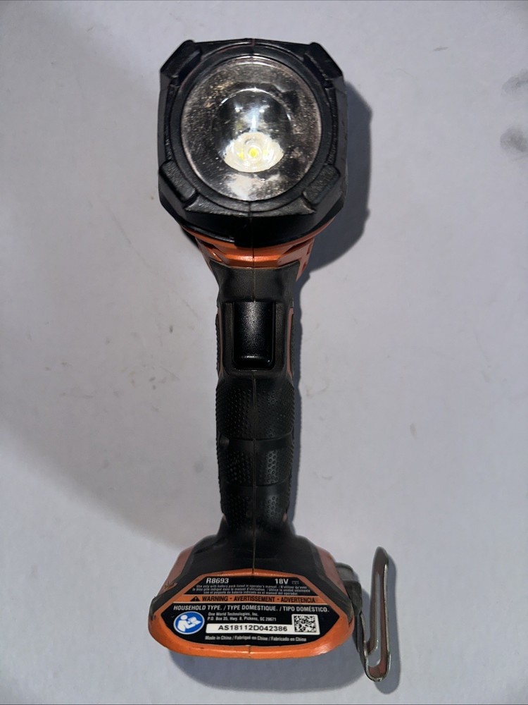 Ridgid GEN5X 18V High Intensity LED Flashlight Worklight R8693 Tool Only