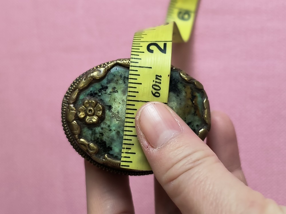 Oval Large LABRADORITE GEMSTONE TIBETAN Animal DESIGN Adjustable Statement RING