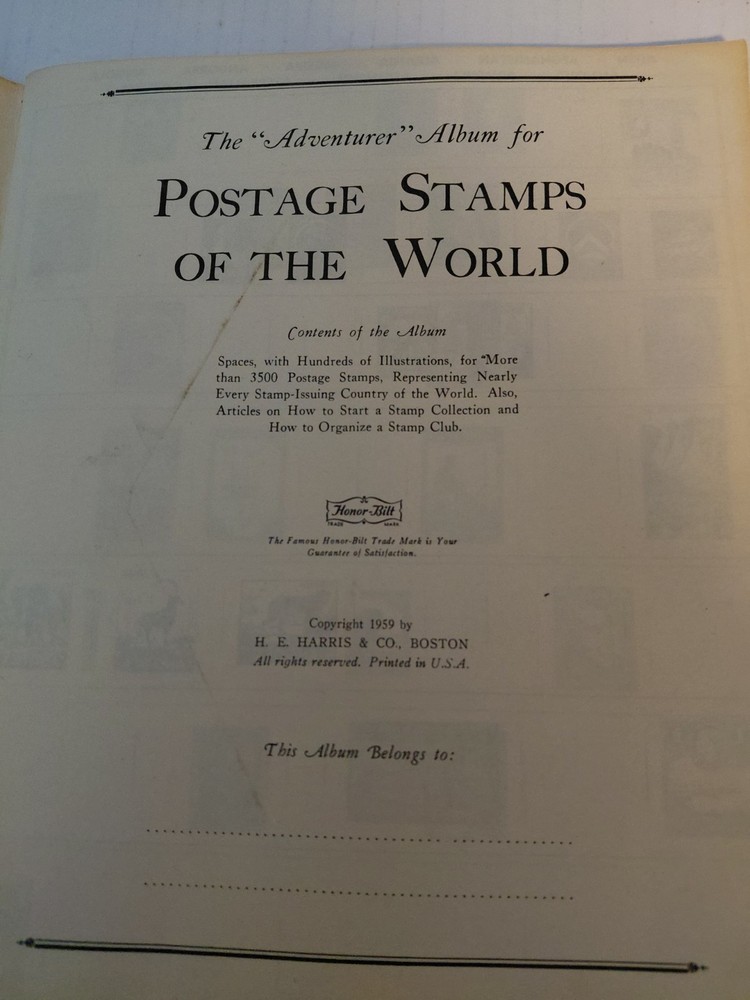 Grossman Stamp Co. & H.E. Harris Stamp Albums Lot: Majestic, Atlas, Adventurer