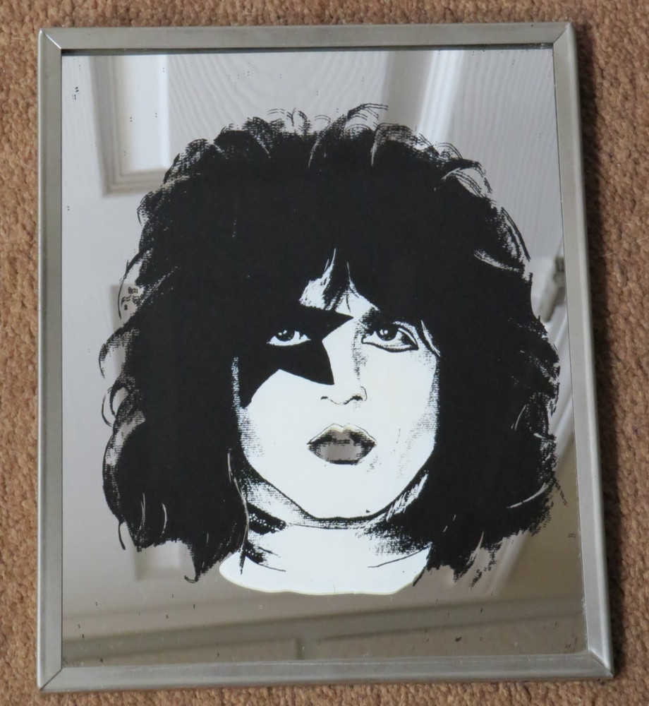 KISS PAUL STANLEY 8x10 CARNIVAL MIRROR 1970's