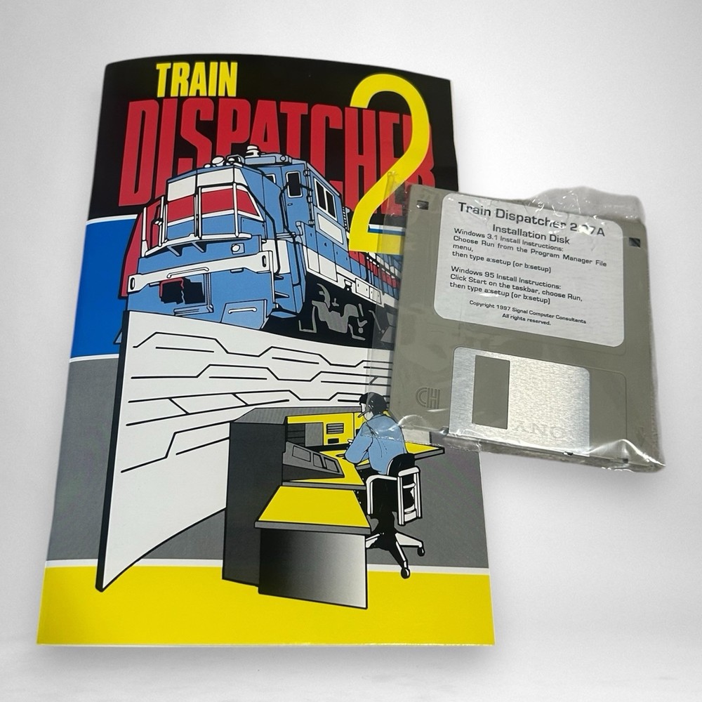 Train Dispatcher Version 2 Floppy Disc PC Game Windows