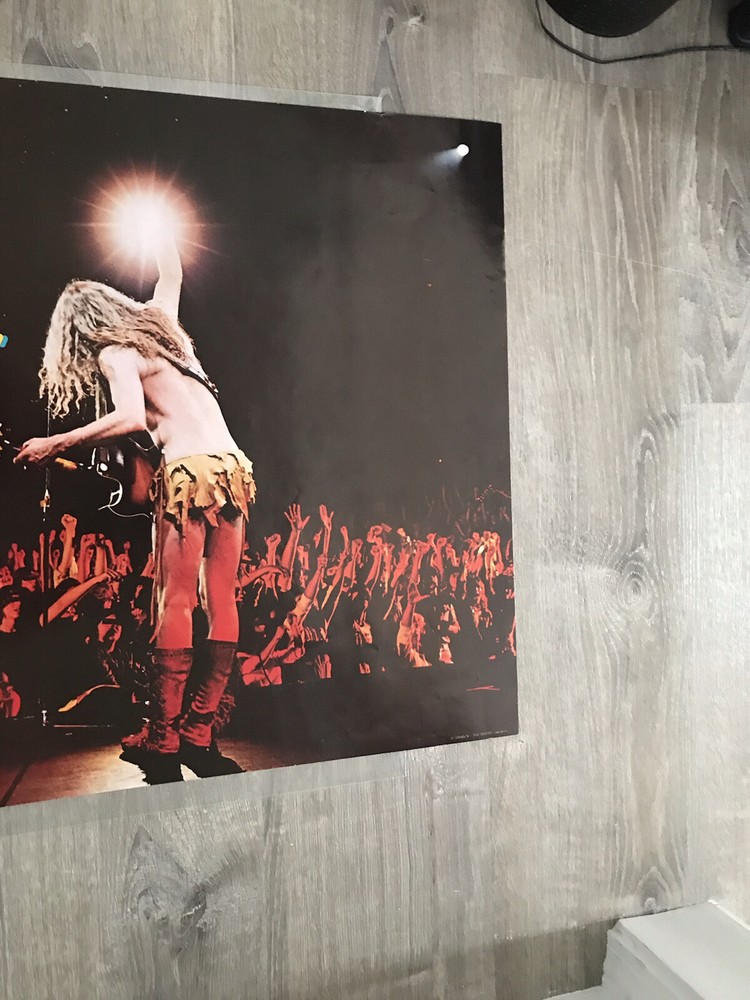 TED NUGENT ORIGINAL RARE 1981 CBS LARGE BANNER RECORDS STORE POSTER 10 Cities