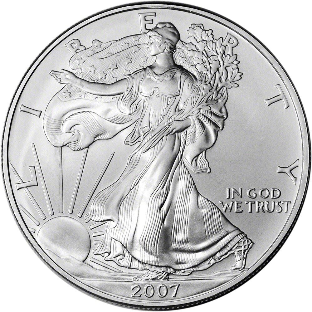 2007 American Silver Eagle Coin - NGC MS69