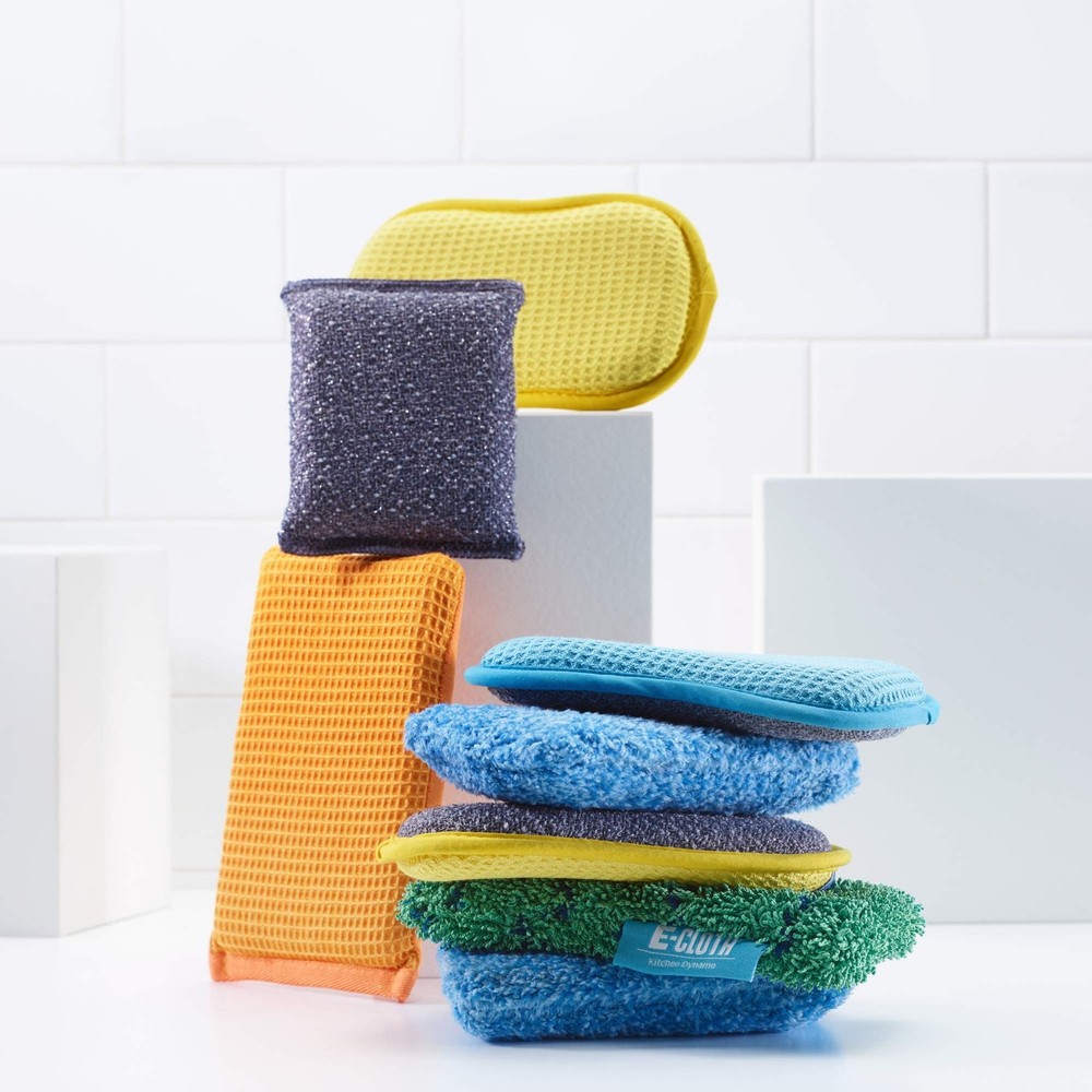 E-Cloth Kitchen Dynamo, Premium Microfiber Non-Scratch Kitchen Dish Scrubber ...
