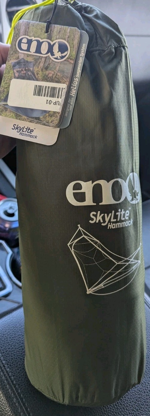 ENO SkyLite Hammock Portable Hammock Bug Net SLT136 Color Evergreen - NEW