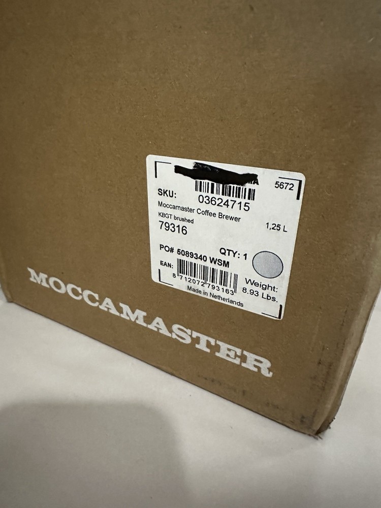 Moccamaster KBGT Select Brushed Silver 10-Cup Coffee Maker 79316