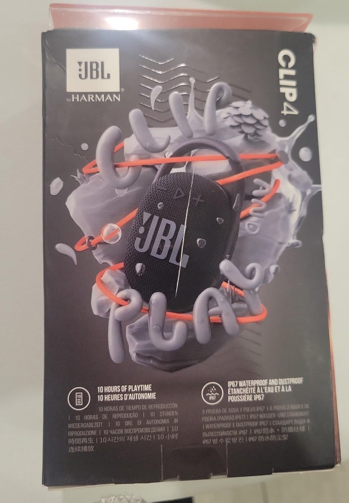 JBL - CLIP4 Portable Bluetooth Speaker black