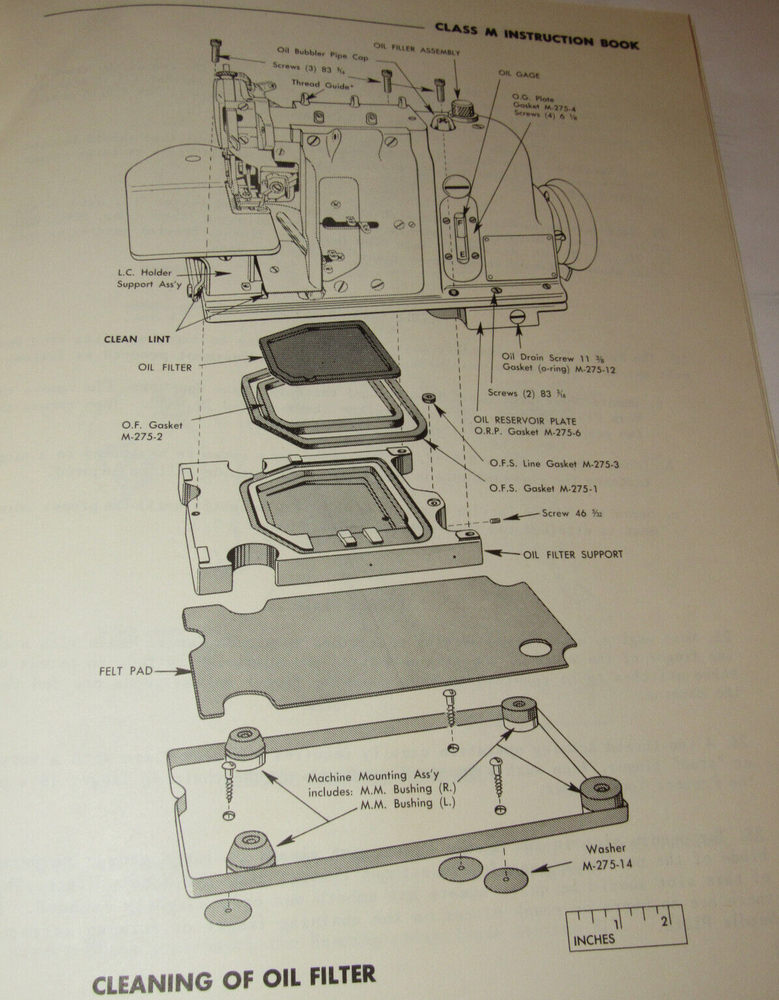 MERROW SEWING MACHINE CLASS M INSTRUCTIONS FOR SETTING UP & OPERATING! MANUAL!