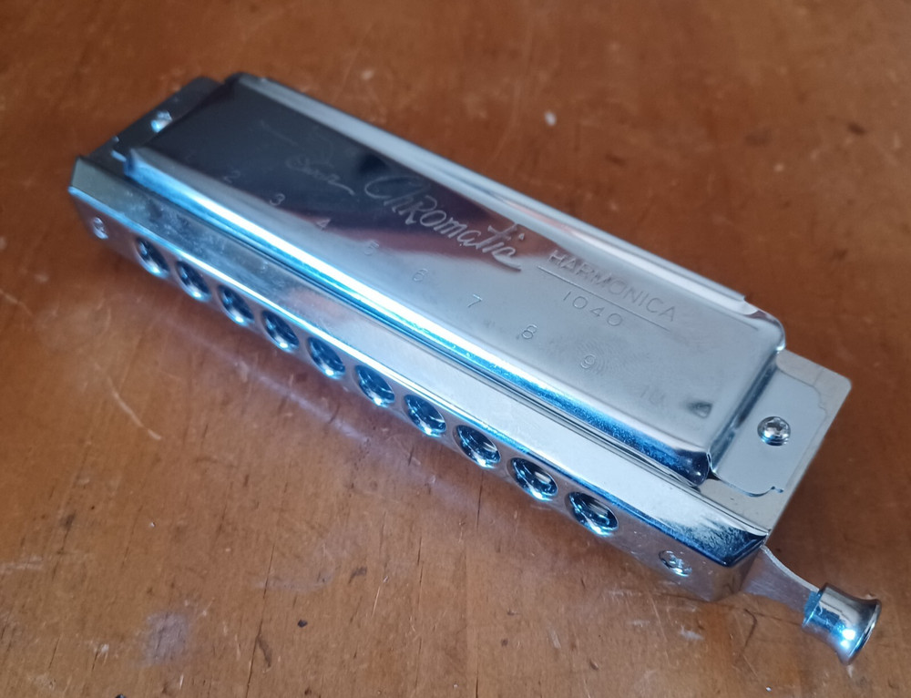 Swan Chromatic Harmonica 1040 C Case Cleaning Cloth Nice!