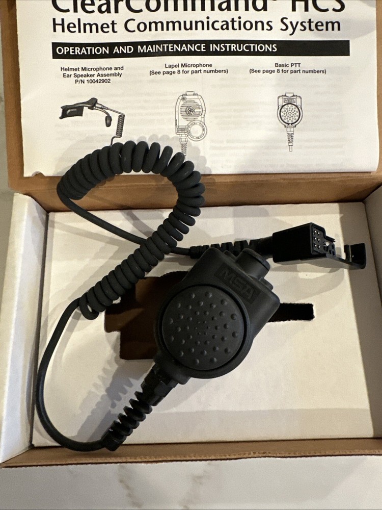 MSA CLEARCOMMAND HCS HELMET COMMUNICATION SYSTEM BASIC PTT 10045668