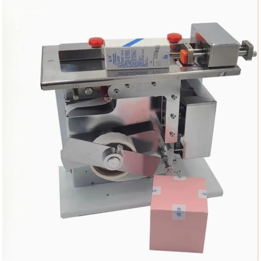 220V Semi-automatic Small Volume Rectangular Corner Seal Labeling Machine 90°