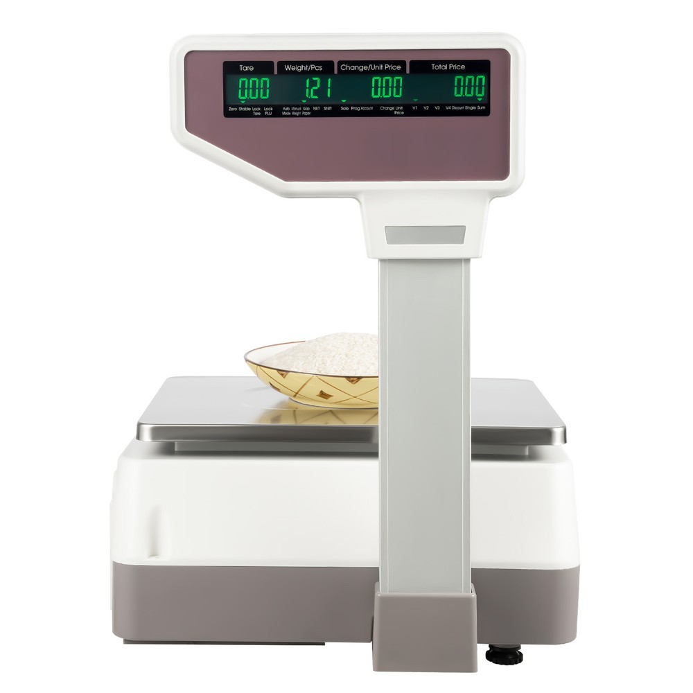 Commercial Digital Price Computing Scale 66 lbs with Label Printer 110V-220V
